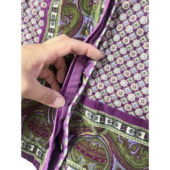 Isaac Mizrahi Target Velvet Blazer Jacket L Paisley Boho Academia Preppy Artsy - Picture 5 of 12